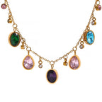 Multi Gemstone Charms Necklace