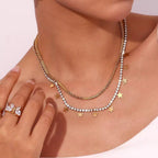 Celestial Starlight Tennis Necklace
