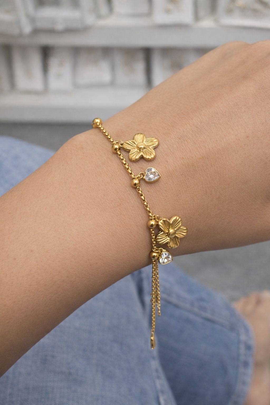 Flower Charms Bracelet