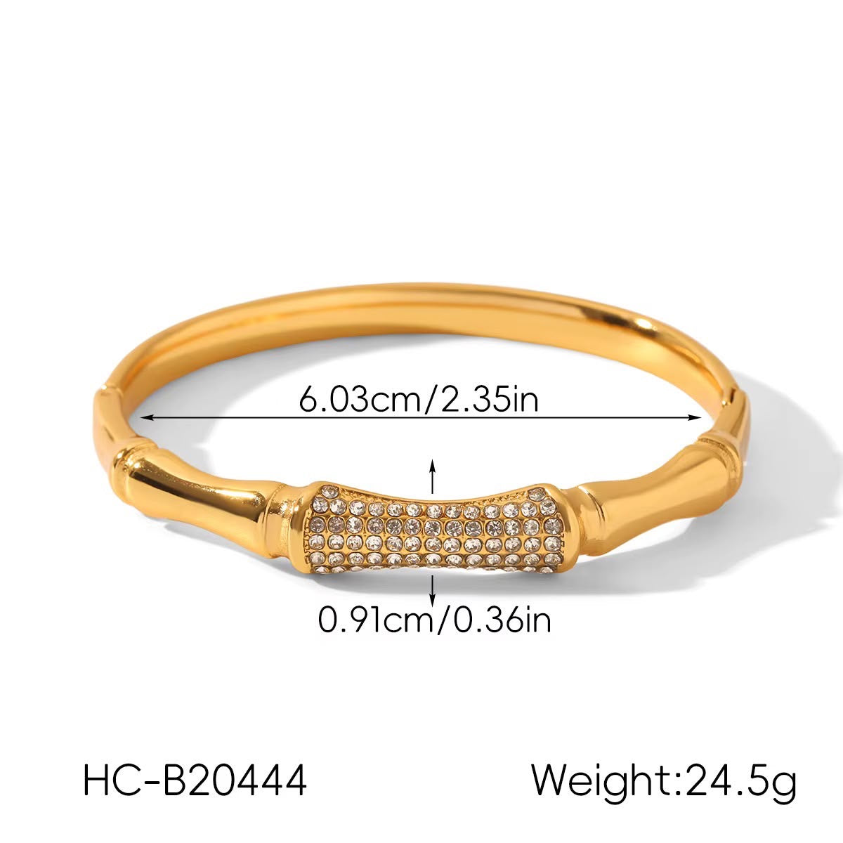Luxury Stone Hand Cuff