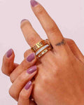 Roman Numeral Gold Ring
