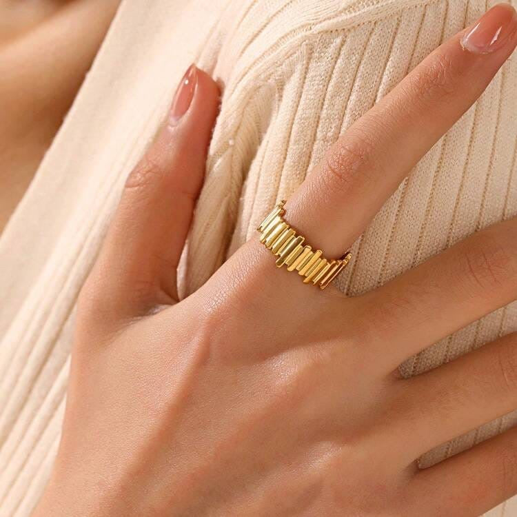 Stainless Steel Chunky Ring