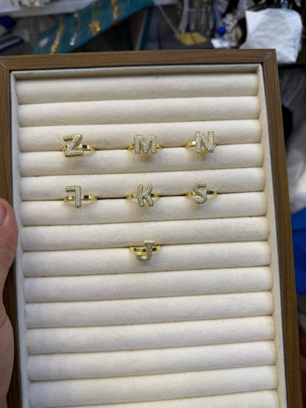 Alphabet Adjustable Ring