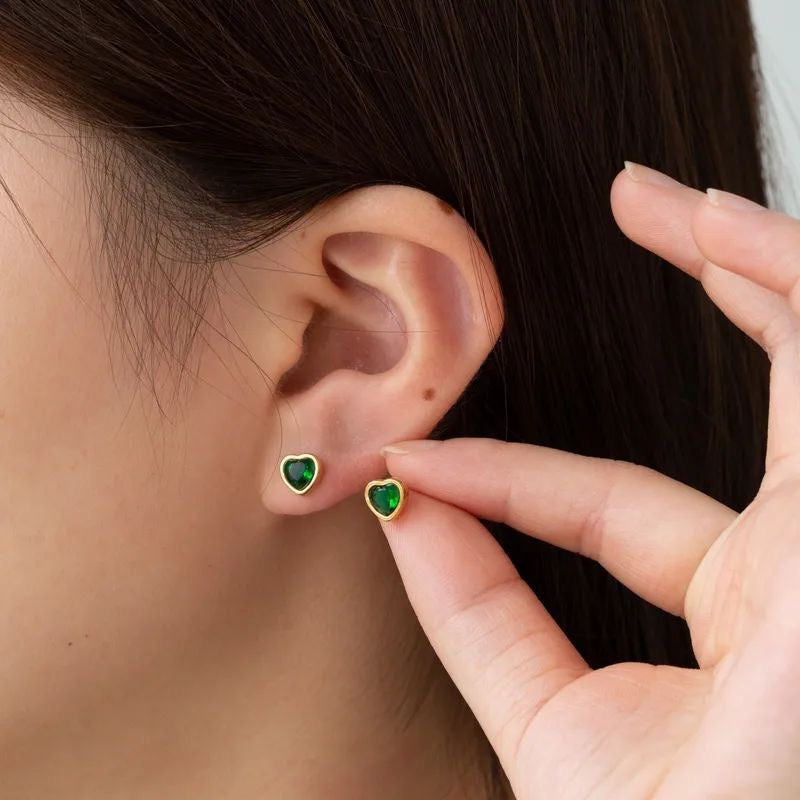 Heart Stud Earrings