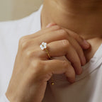 Flower Up Down Ring Adjustable