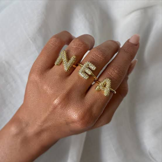 Alphabet Adjustable Ring
