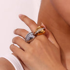 18K Gold & Silver Plated Ring