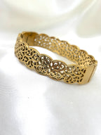 Vintage Filigree Gold Handcuff