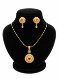 Royal Ruby Pendant Set