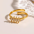 Marquise Zircon Crown Ring