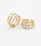 White Floral Ring