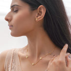 Zircon Station Necklace Set