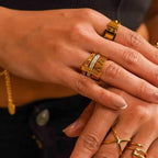 Roman Numeral Gold Ring