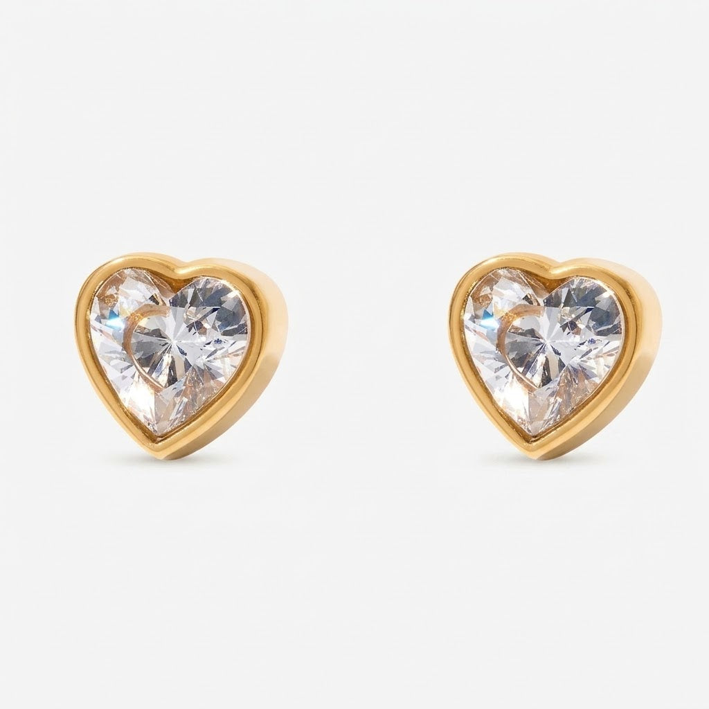 Heart Stud Earrings