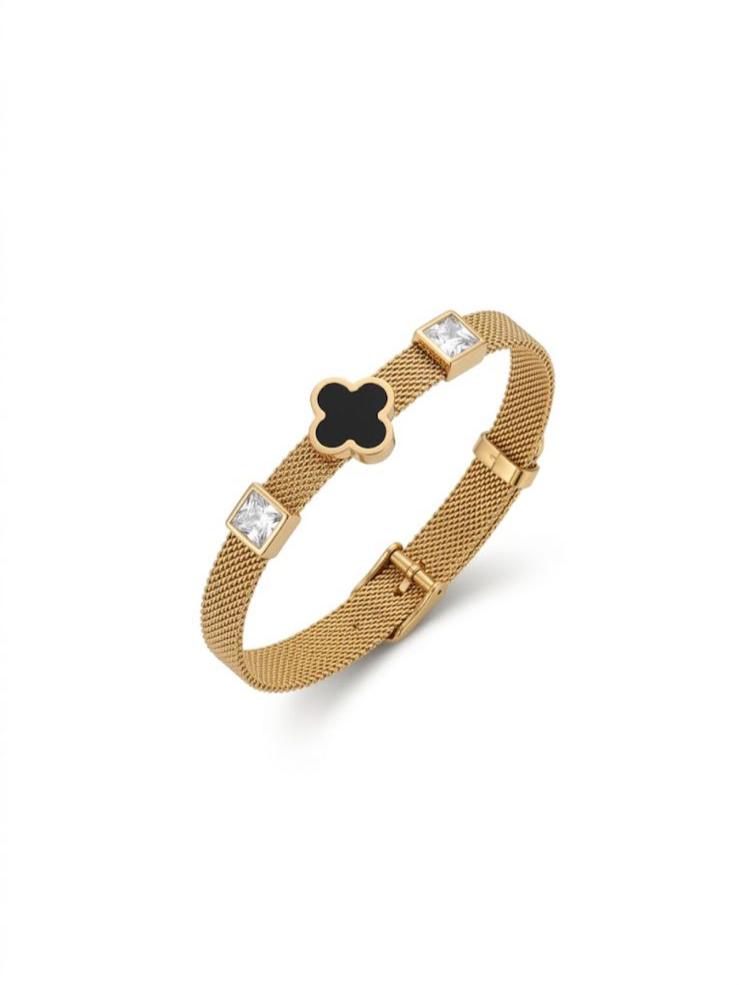 Black Clover Mesh Bracelet