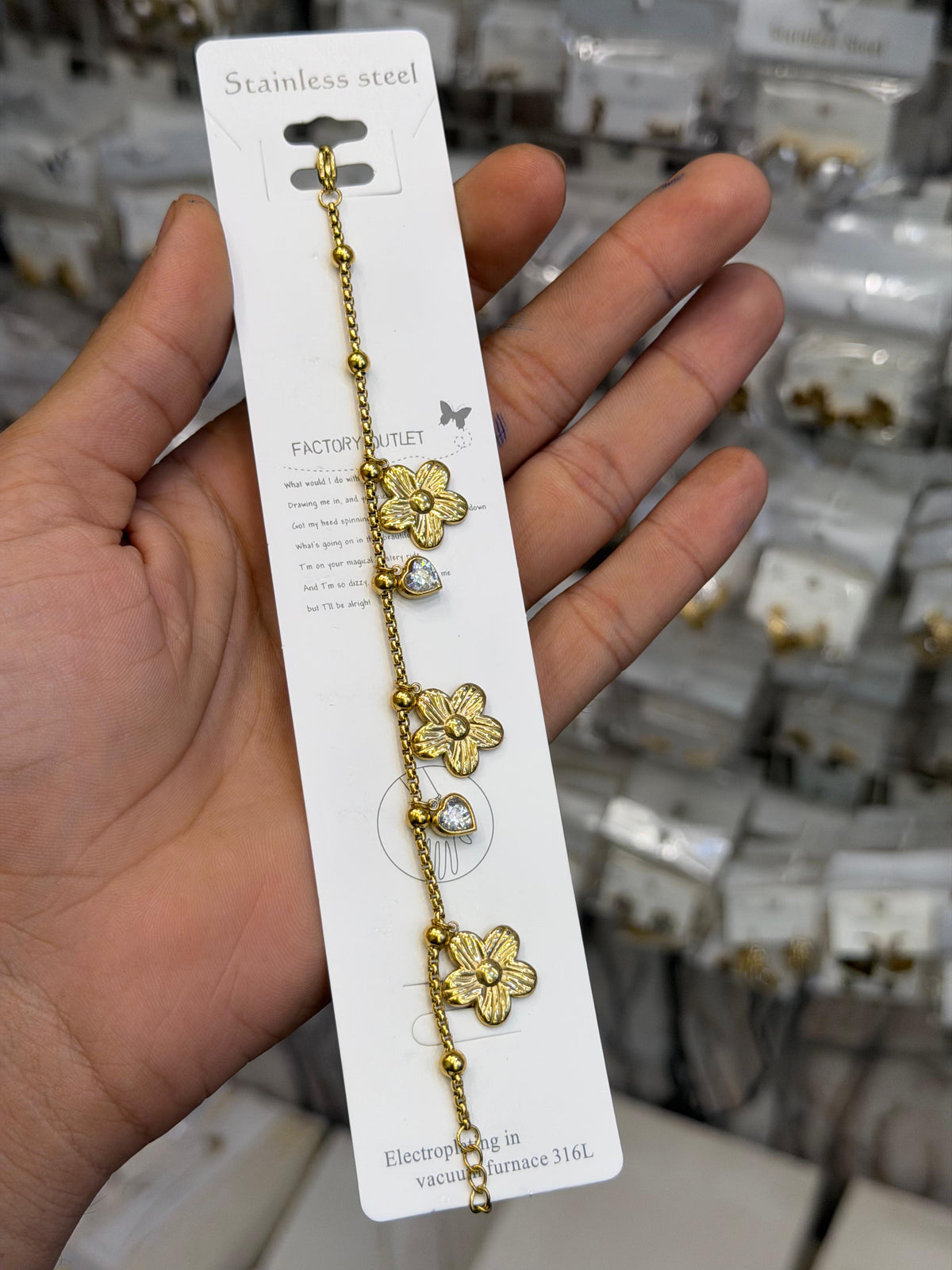 Flower Charms Bracelet