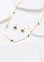 Turkish Evil Eye Nacklace Set