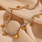 Celestial Starlight Tennis Necklace