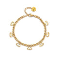 Gold Evil Eye Chain Bracelet