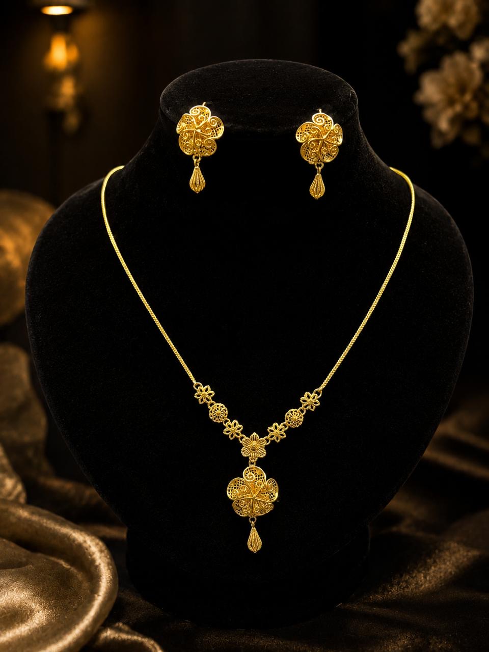 Gold Plated Mala Set