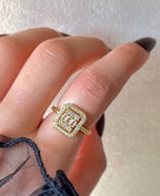 Luxury Zircon Ring Adjustable