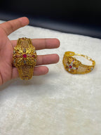 Gold Plated Bracelets Real Stone