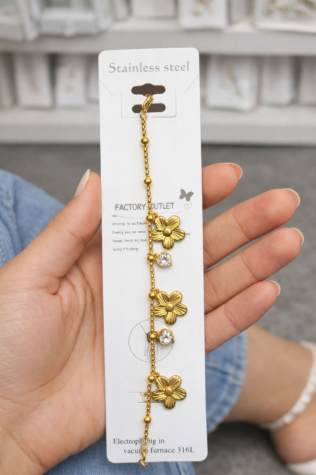 Flower Charms Bracelet