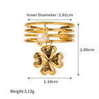 Luxury Charms Adjustable Ring