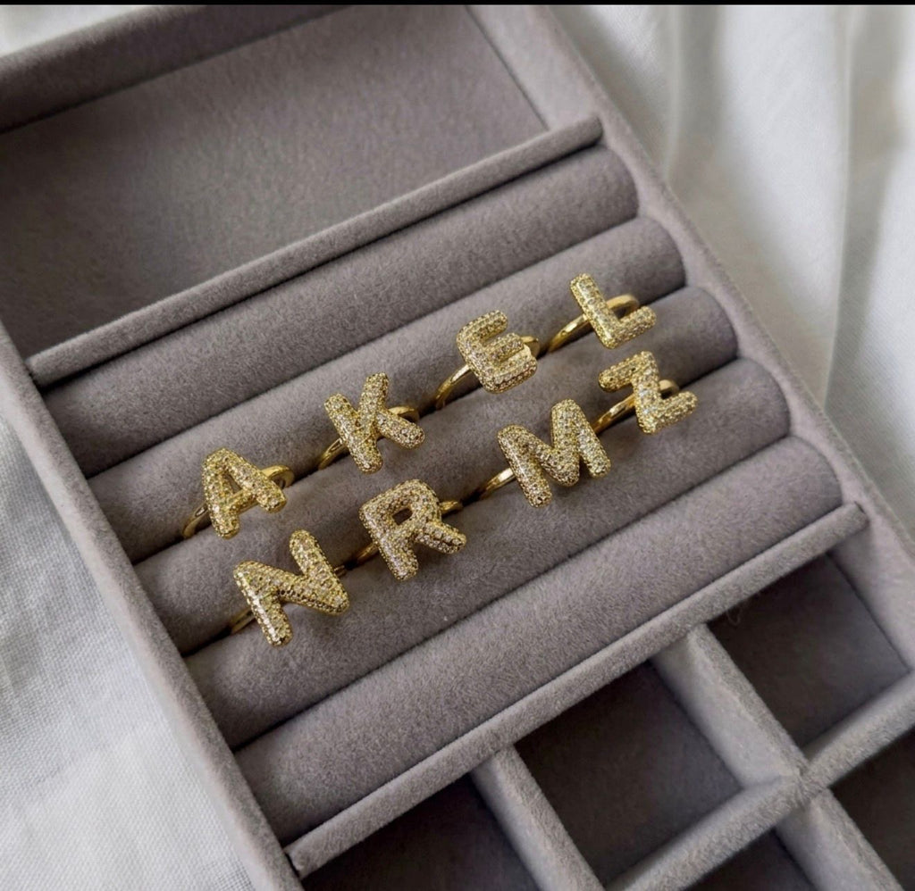 Alphabet Adjustable Ring