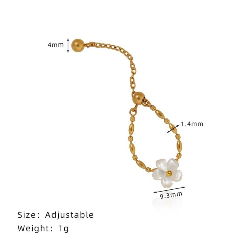 Flower Up Down Ring Adjustable