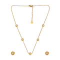 Zircon Station Necklace Set
