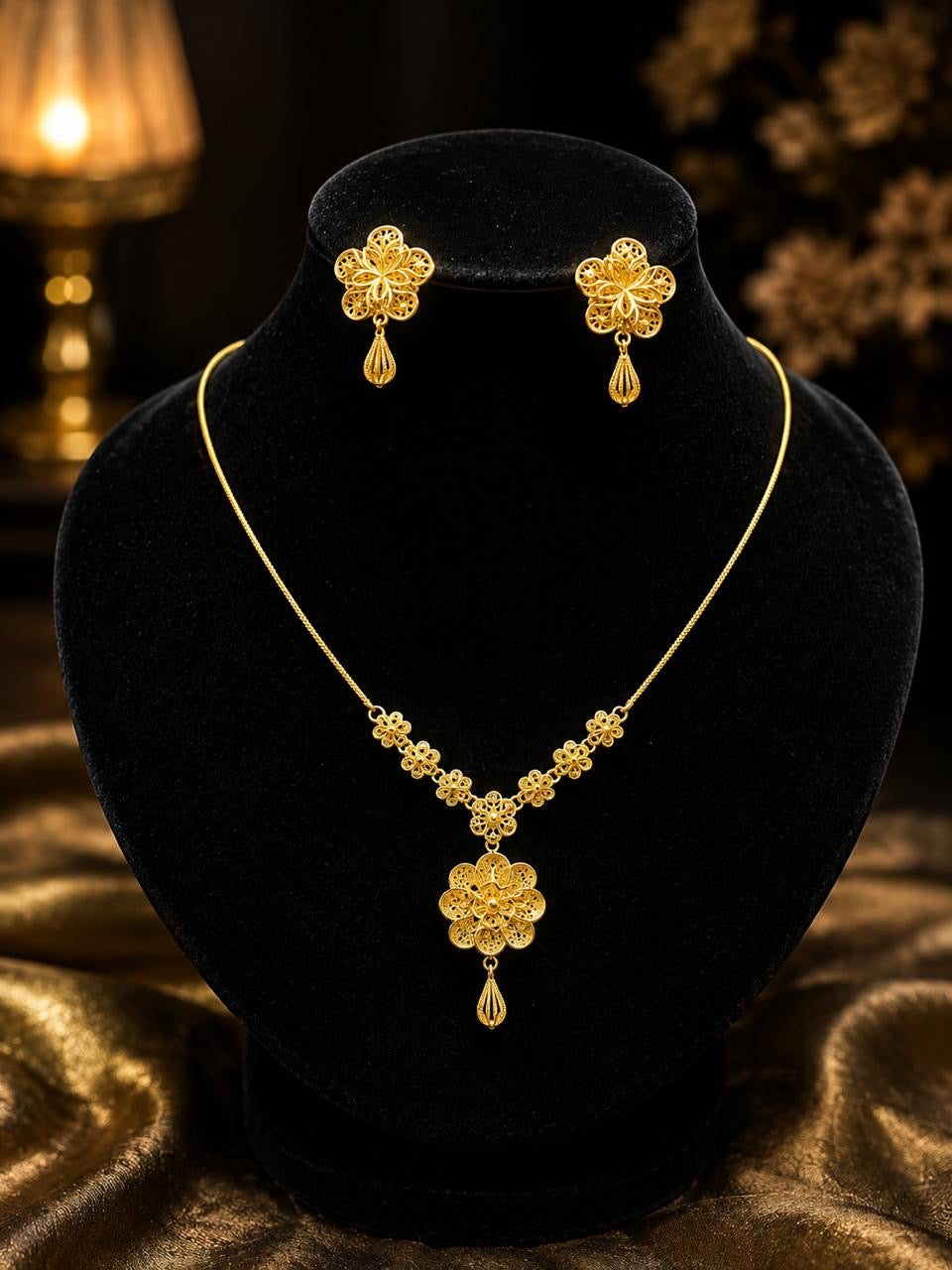 Gold Plated Mala Set