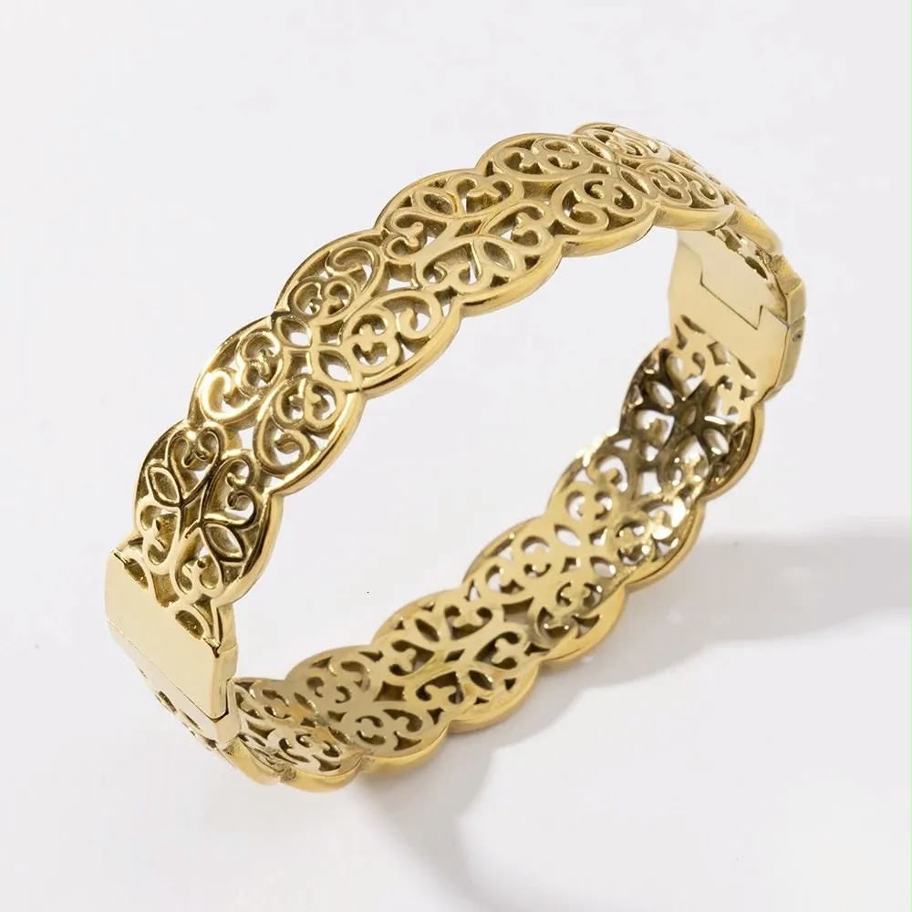 Vintage Filigree Gold Handcuff