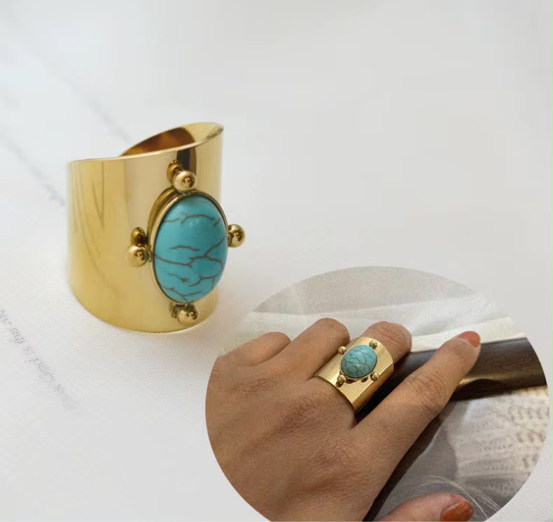 Bold Turquoise Statement Ring