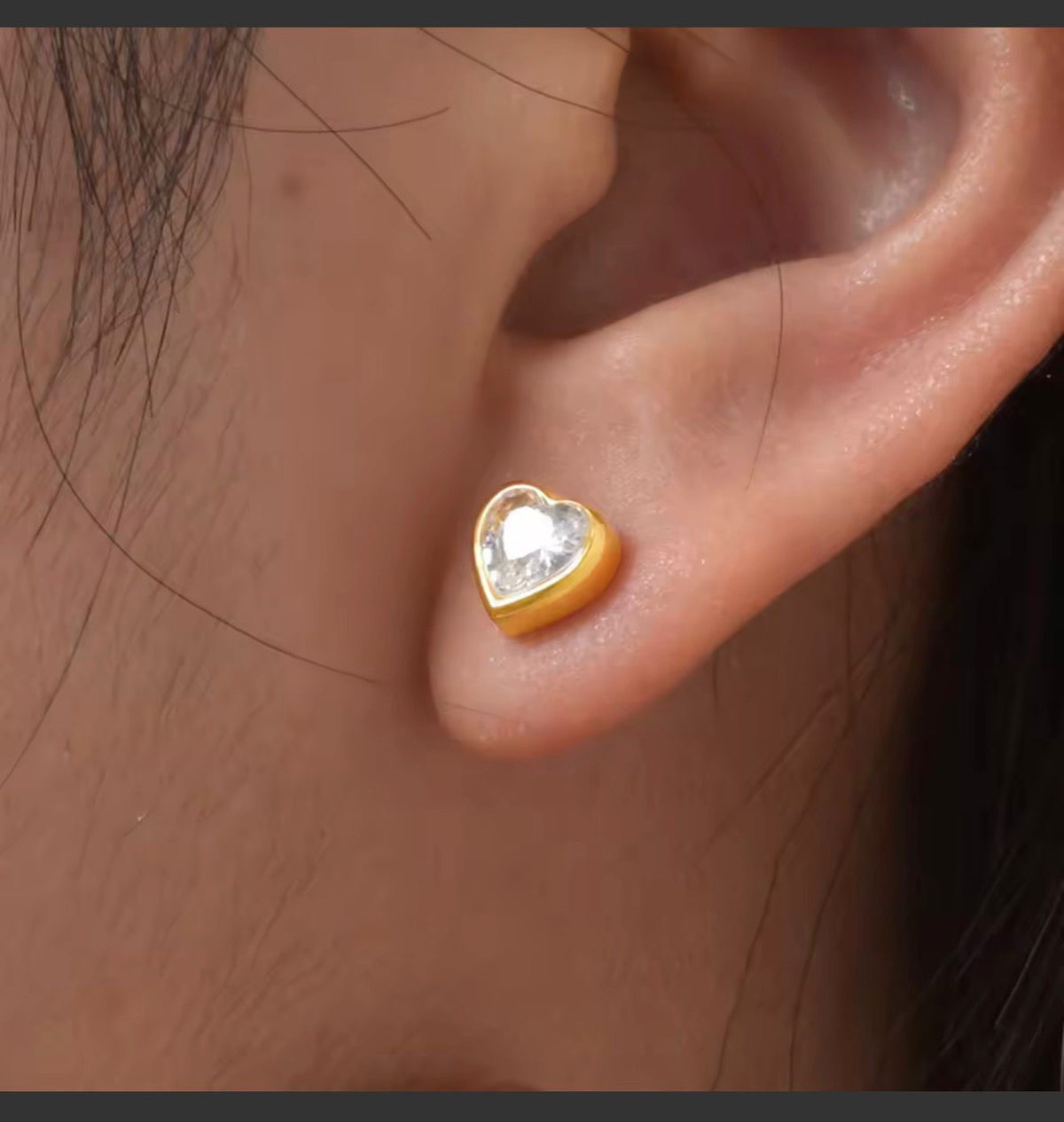 Heart Stud Earrings
