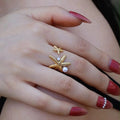 Luxury Sea Shell Adjustable Ring
