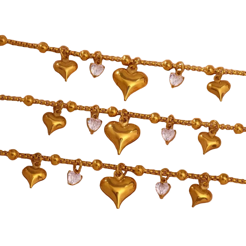 Stainless Steel Heart Bracelet