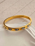 Evil Eye Gold Handcuff