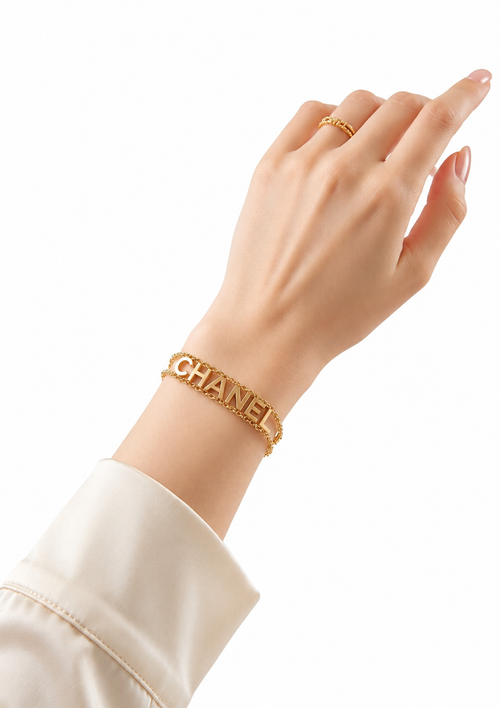 18k Gold Plated Chanel Letter Charm