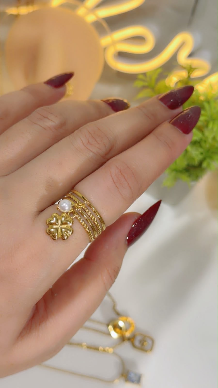 Luxury Charms Adjustable Ring