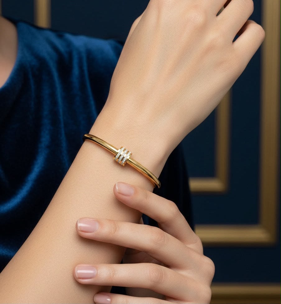 Trendy Drum Hand Cuff