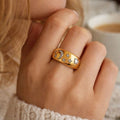 Luxury Luna Star Ring