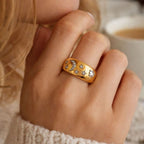 Luxury Luna Star Ring