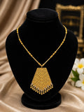 Traditional Gold Plated Pendant Necklace