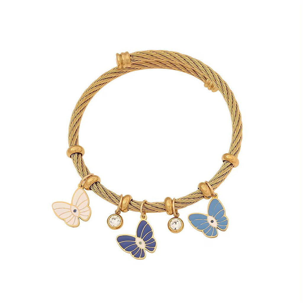 Butterfly Charms Cuff
