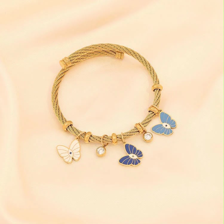 Butterfly Charms Cuff