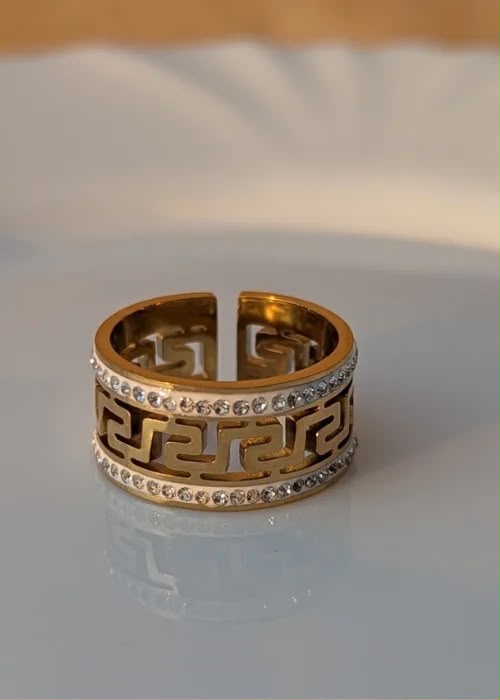 Luxury Stone Adjustable Ring