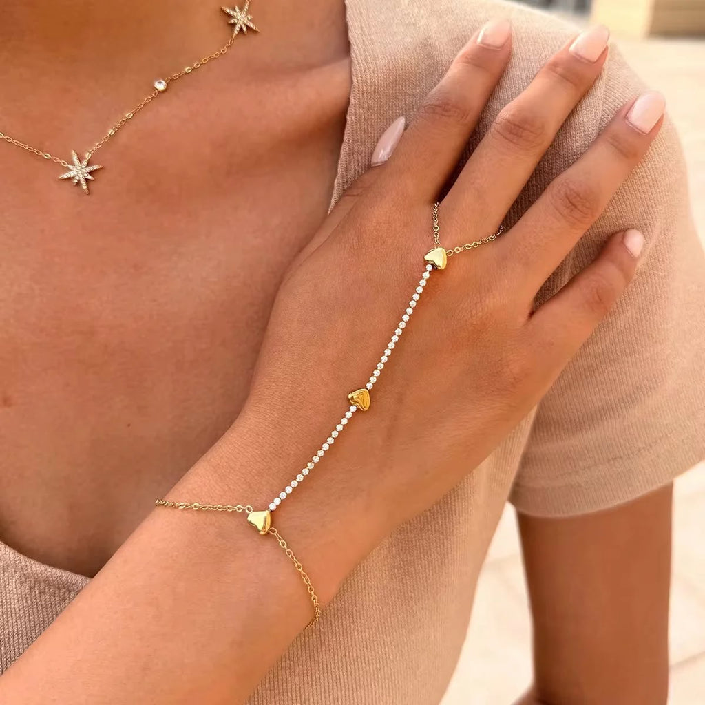 Luxury Hearth Stone Hand Chain Anja