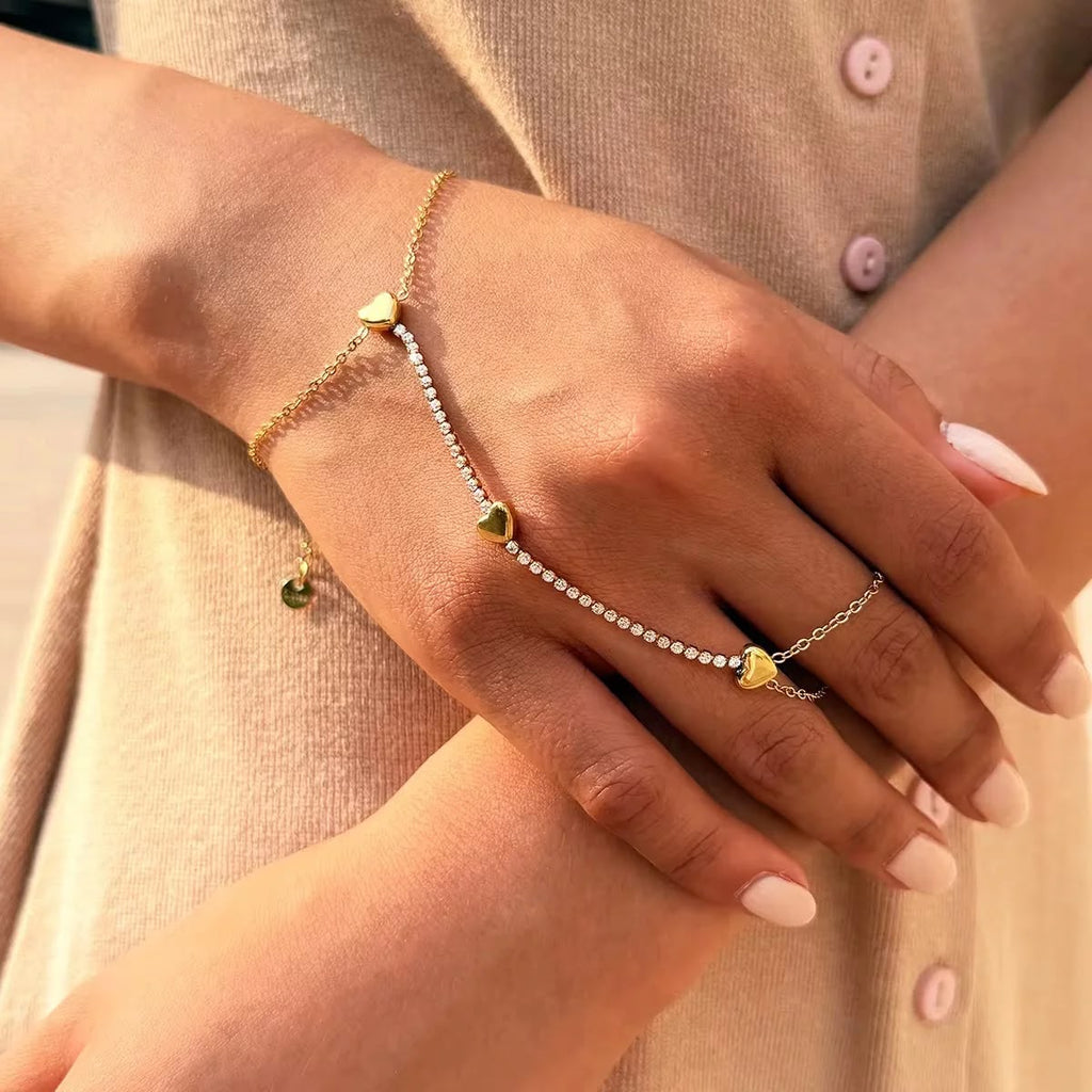Luxury Hearth Stone Hand Chain Anja
