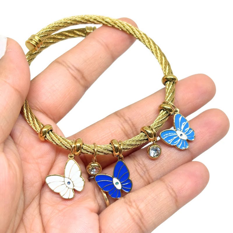 Butterfly Charms Cuff